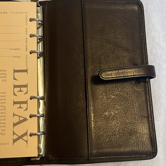 Vintage Coach New with Box Brown soft Leather phone book - Picture 13 of 16